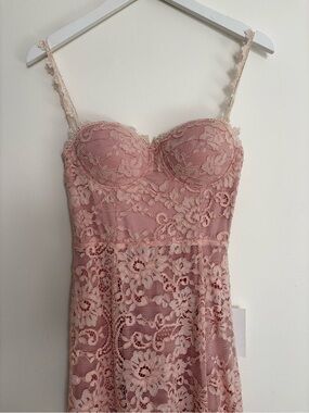 Alamour Pink Lace Gown